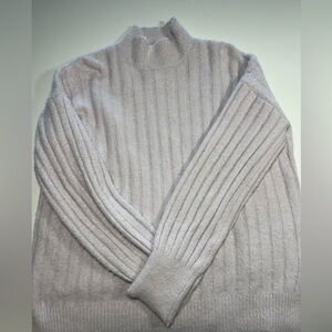 Light purple mock neck sweater